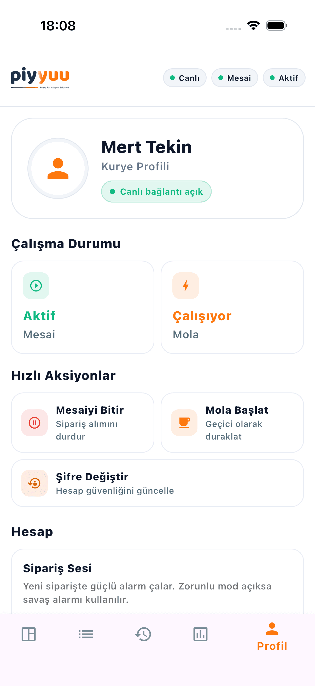 Piyyuu Mobil Uygulama